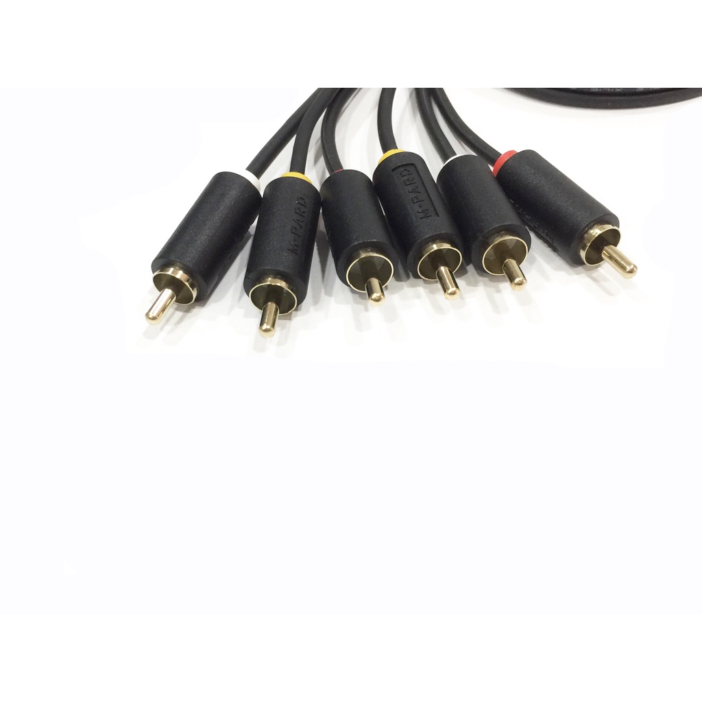 Cáp loa 3-3 rca M-PARD 1.5m V0001,3M V0002,5M V0003,10M V0004,15M V0005,20M V0006 cáp loa 3 -3 bông sen