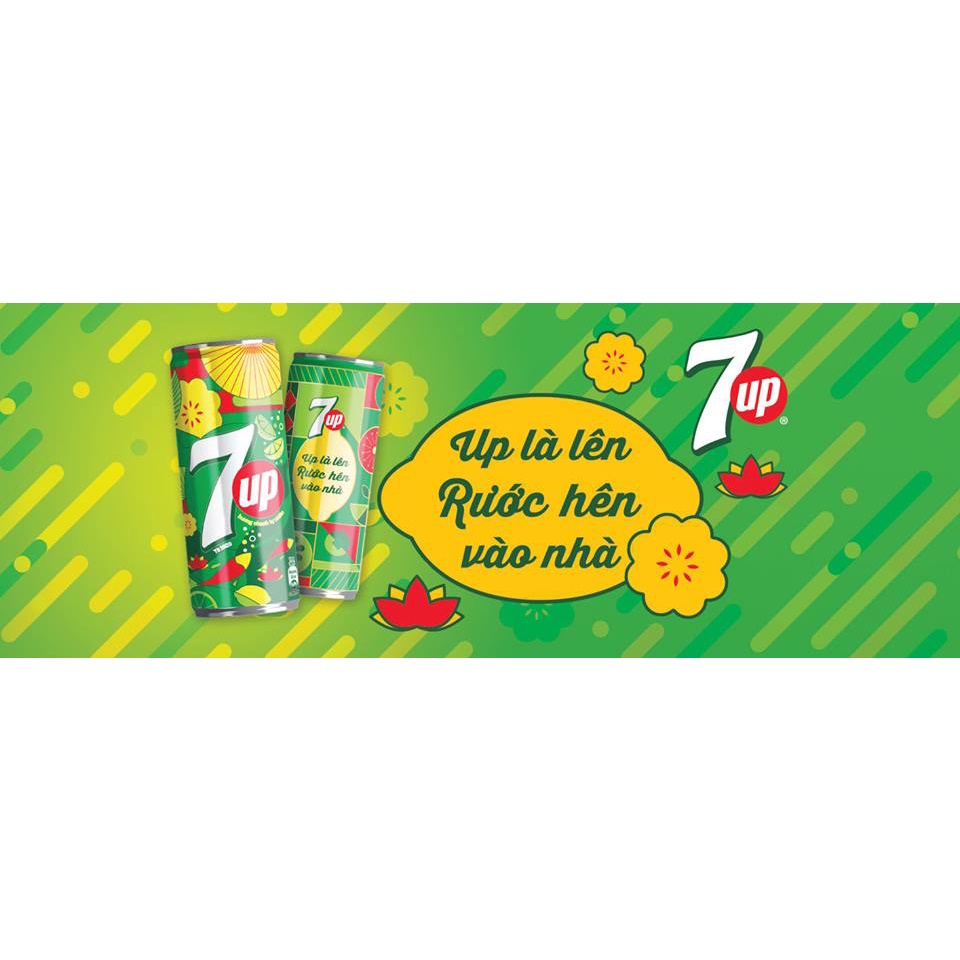 [LON LẺ] 7UP lon đủ vị 330ml