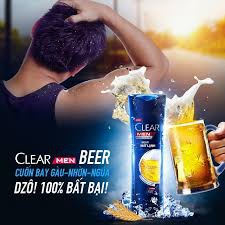 Dầu gội sạch gàu dành cho nam Clear Men Beer Mát Lạnh 650g