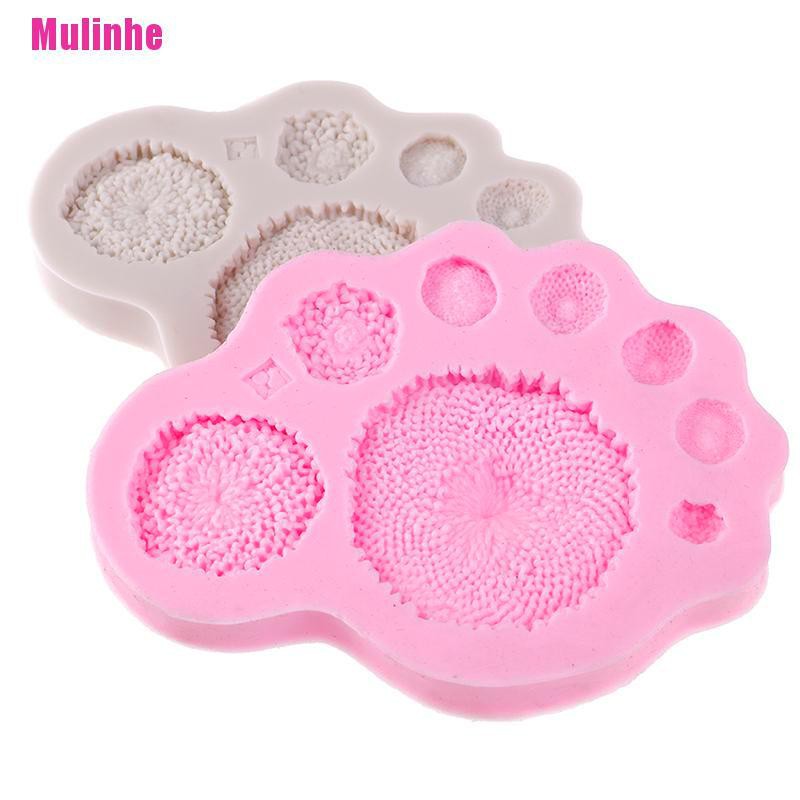Khuôn Silicone Tạo Hình Hoa Hướng Dương Trang Trí Bánh Tiện Lợi