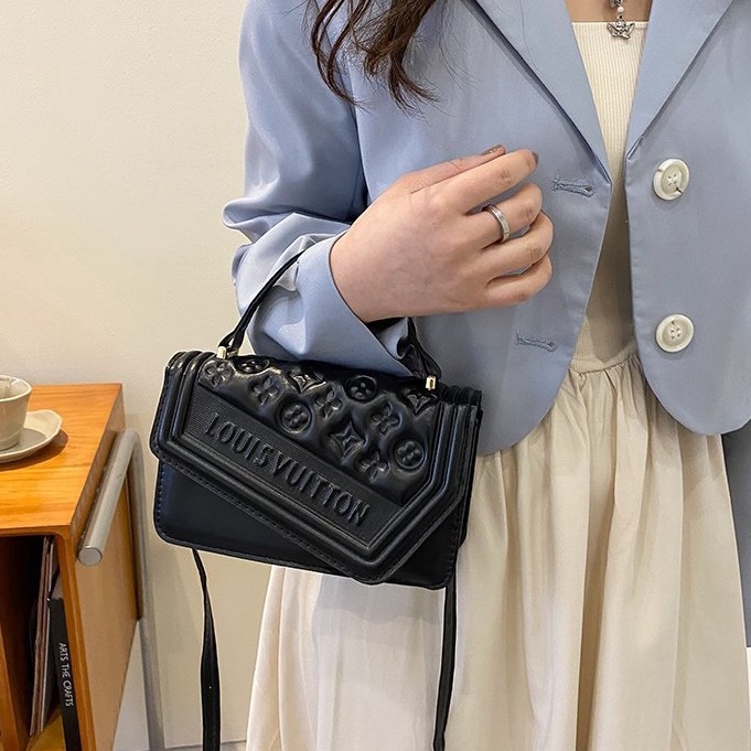 Túi Xách Nữ mini Da Pha Họa Tiết Logo LV,  Đeo Chéo , Đeo Vai , Cầm Tay , Thời Trang Công Sở , Hàng Hiệu , Giá Rẻ