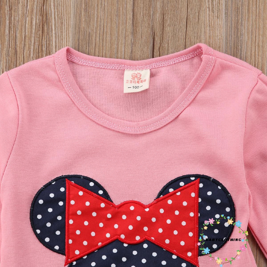 ღWSVღNew Kids Toddler Clothes Girls Polka Dot Long Sleeve Casual T Shirt Blouse Tops