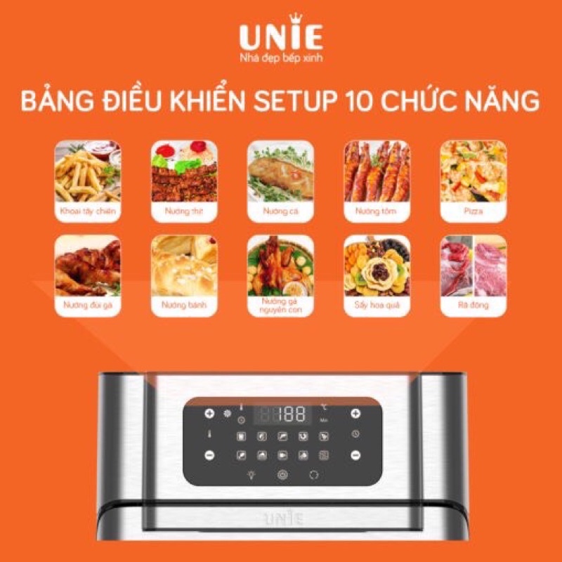 Nồi chiên không dầu UNIE - UE1000 (10 Lít) - Hàng chính hãng