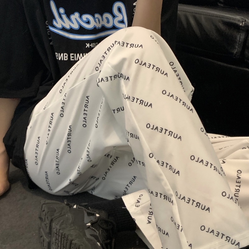 Quần ống rộng nam nữ ulzzang Yinxx, quần dài ống suông thun trắng unisex QD08