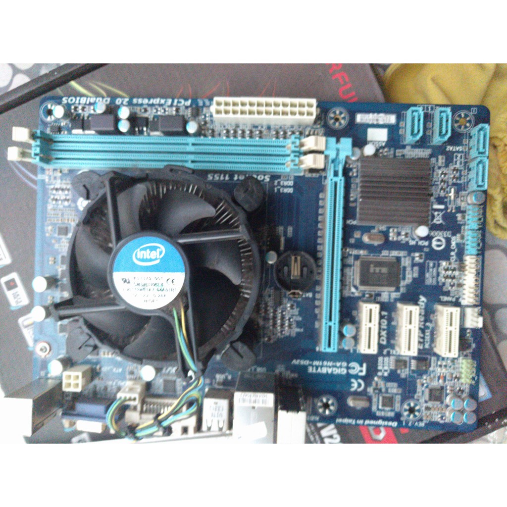 Mainboard gigabyte H61m-ds2 rev2.2 đầy đủ fe chắn main