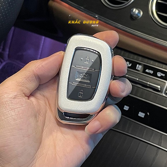 [Tặng thẻ số điện thoại] Ốp chìa khoá ô tô Hyundai i10 Elantra Tucson nhựa TPU đính đá nhân tạo sang trọng