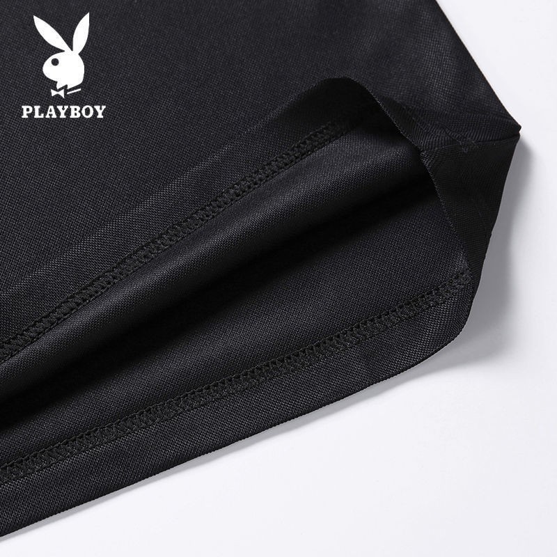 Áo sơ mi trung niên ngắn tay nam mỏng phù hợp với bố mùa hèBộ đồ thể thao Playboy dành cho nam mùa hè mỏng bằng lụa băng