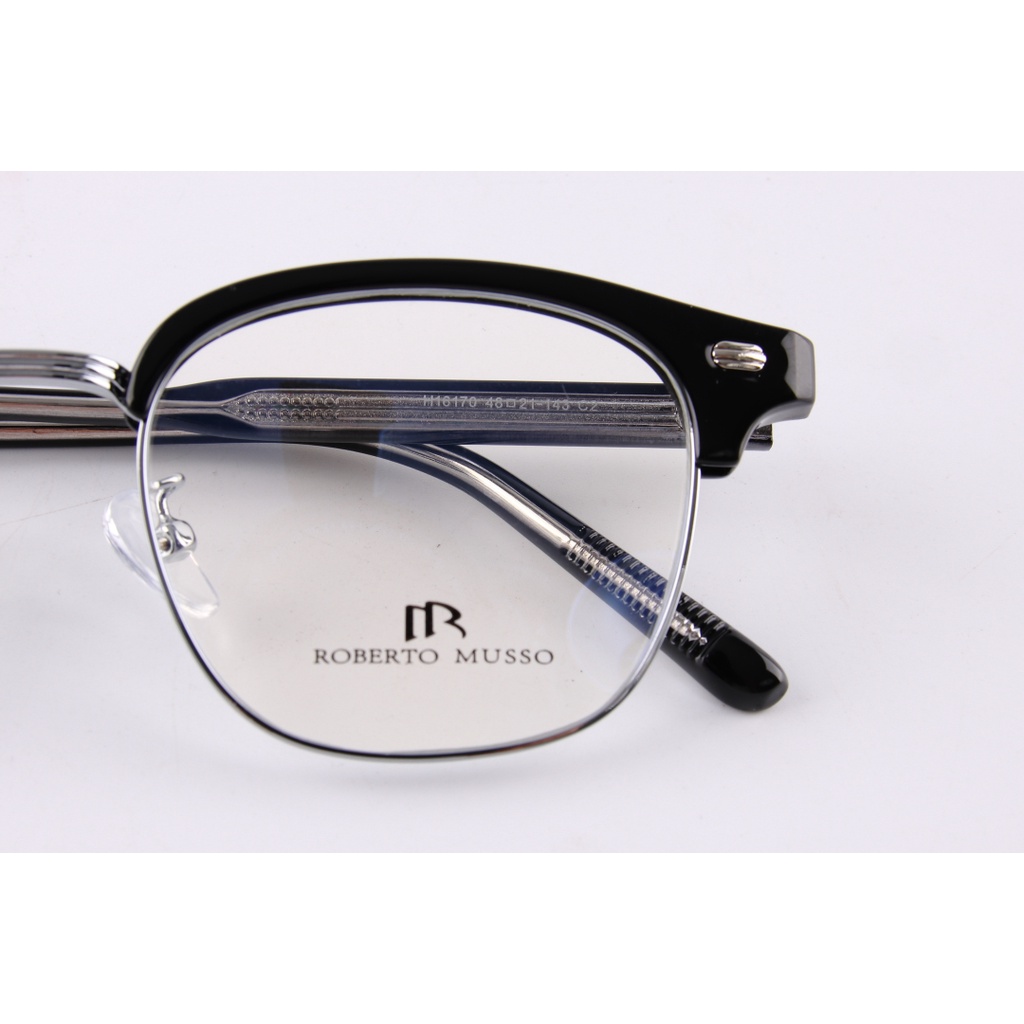 Gọng kính kim loại Roberto Musso dáng vuông full box