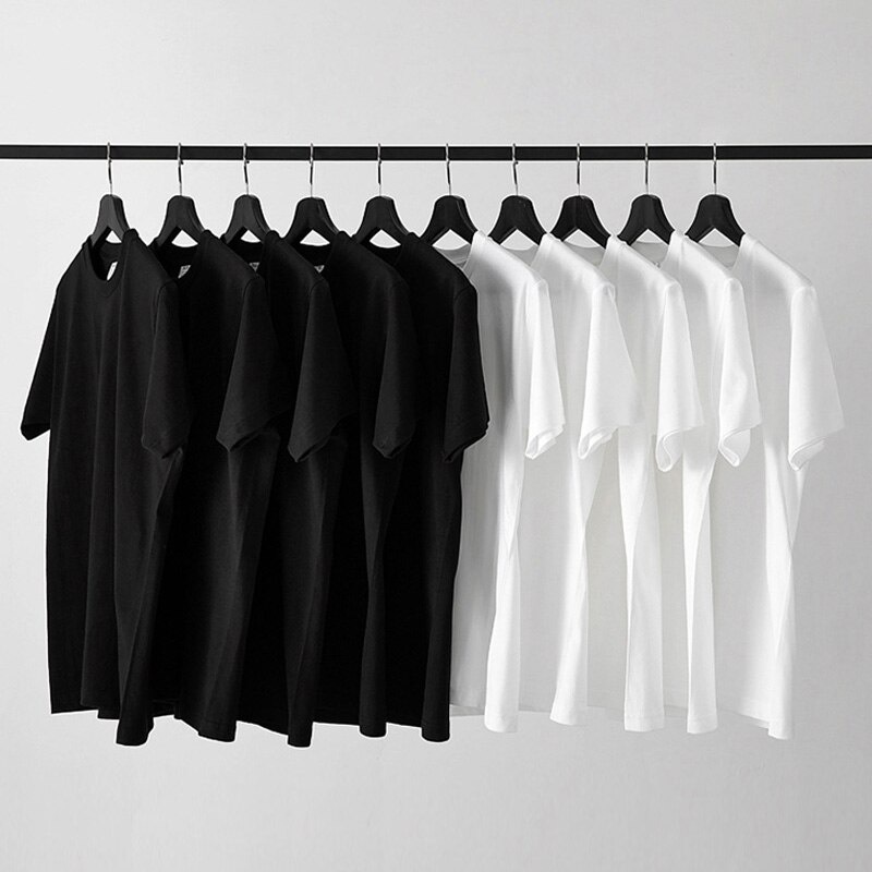 Áo phông unisex phom rộng cổ tròn vải cotton 95% co giãn 4 chiều, phông tay lỡ full size