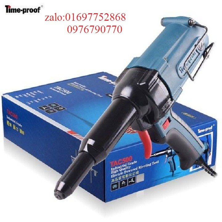 Máy bắn đinh river điện TIMEPROOF TAC500 TẶNG 1 BỘ KẸP 3 CHẤU PHỤ