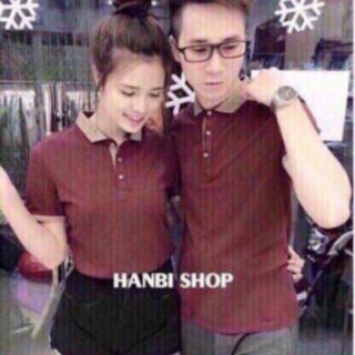Áo thun đôi cổ bẻ nam & nữ