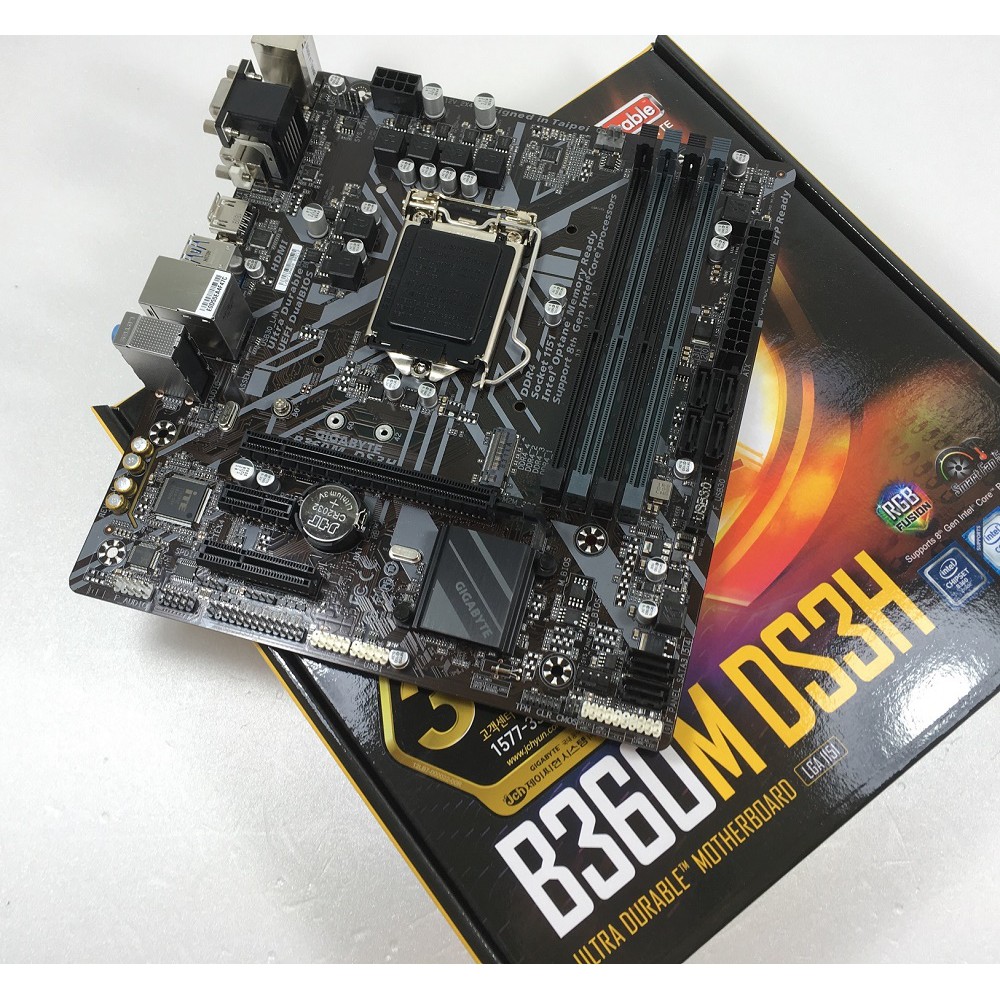 Mainboard GIGABYTE B360M-DS3H. Bo mạch chủ gigabyte b360 qua sử dụng