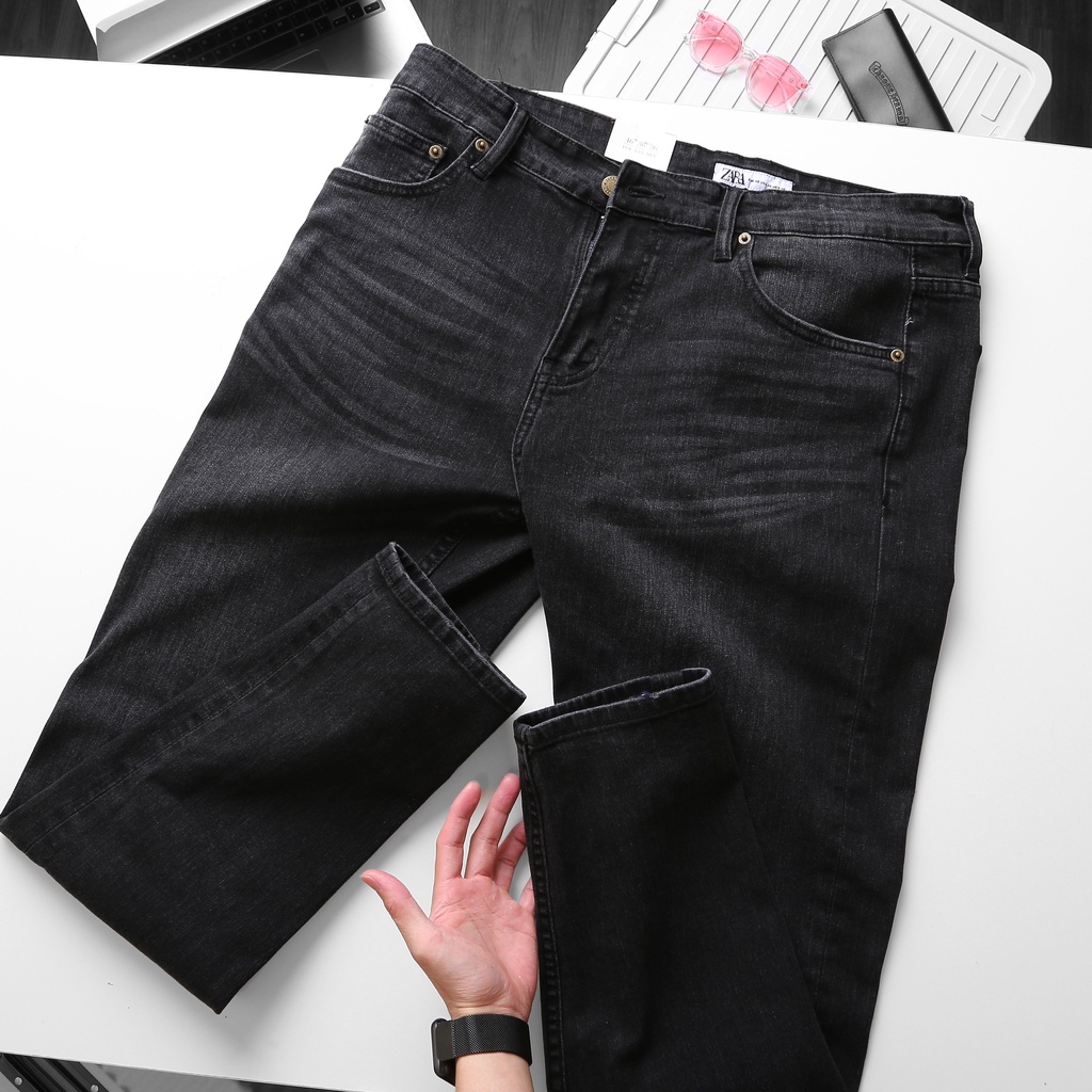 BIGSIZE - Quần jean nam thời trang form bigsizemen 80-130kg 5 mẫu tone đen