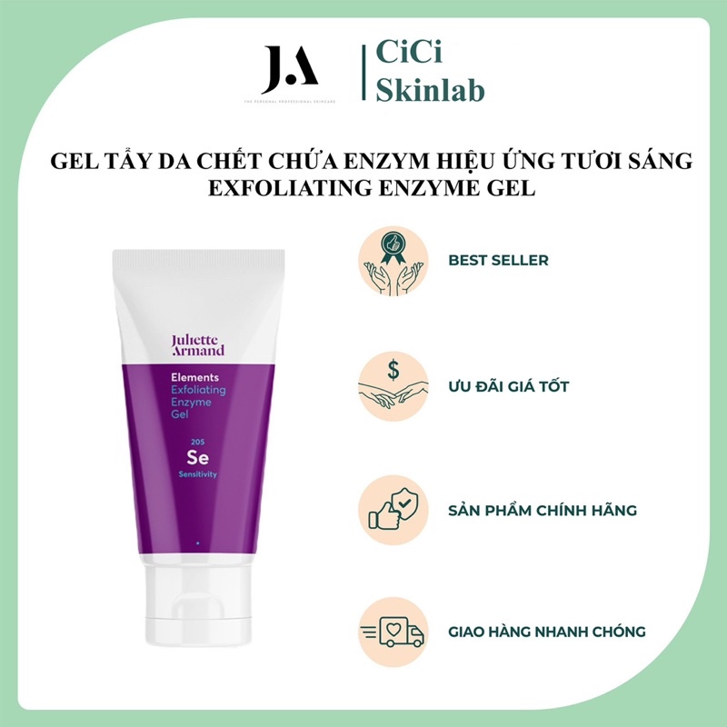 [Hàng chính hãng] Gel tẩy da chết Enzyme hiệu ứng tươi sáng Exfoliating Enzyme Gel Juliette Armand