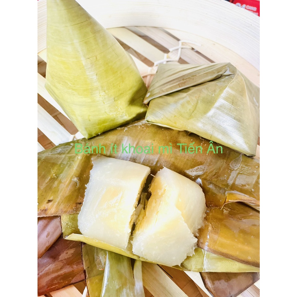 Bánh ÍT Khoai Mì Bà Năm Hấp Củi Nhân Dừa - Đậu XanhThơm Ngon Truyền Thống nhà làm 150g +-