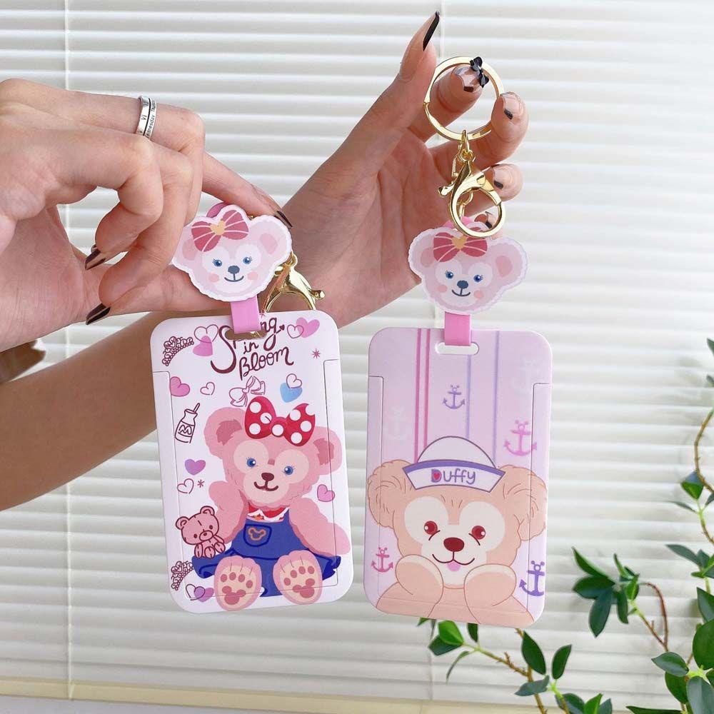 QQMALL Ví Đựng Thẻ ID Họa Tiết Hoạt Hình Dễ Thương