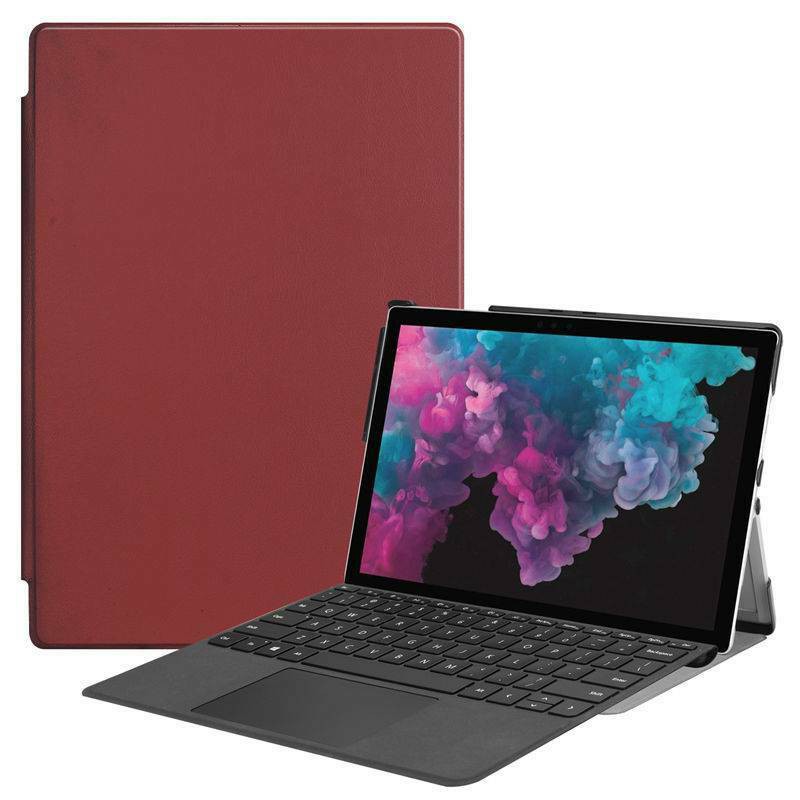 Bao Da Máy Tính Bảng Nắp Gập Kèm Ngăn Đựng Bút Cho Microsoft Surface Pro 4 5 6 7 2019 12.3 "giá Đỡ