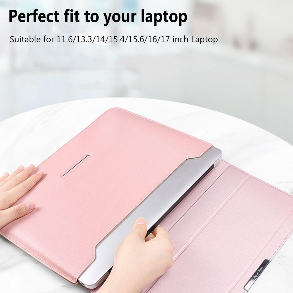 .Túi Da PU Đựng Laptop Chống Sốc 3 Trong 1 Cho Xiaomi HP Dell Lenovo Huawei N 11 13 15 17