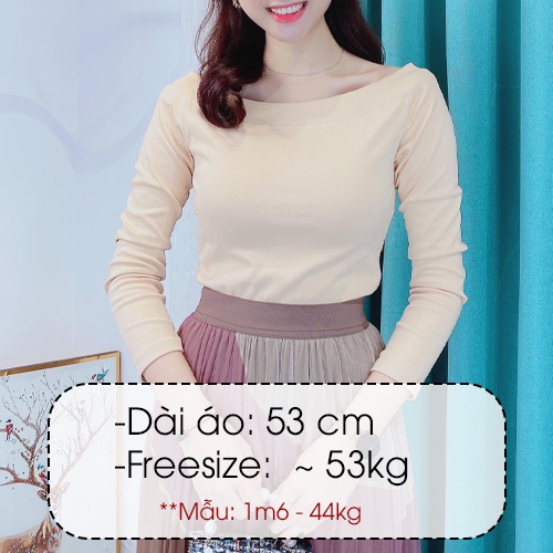 Áo thun body trễ vai cổ thuyền CHUU A6976