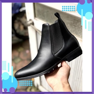 [ Giá Sốc ] THE BASIC WOLF CHELSEA BOOT - BLACK, Bảo Hành 12 Tháng