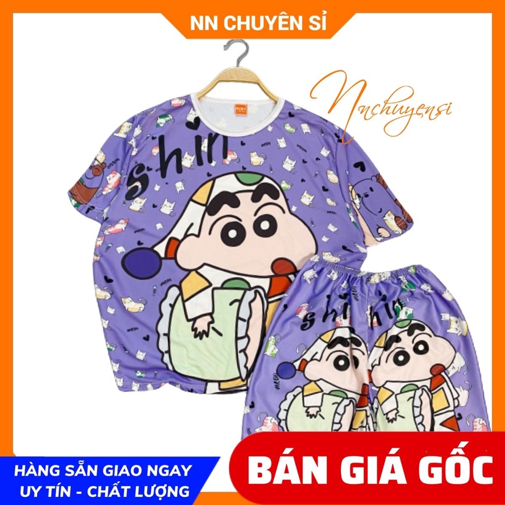 Đồ bộ bé trai bé gái size đến 70kg chất thun mềm mịn mát in hình Hoạt hình dễ thương Bộ thun gia đình DBRBD FULL SIZE