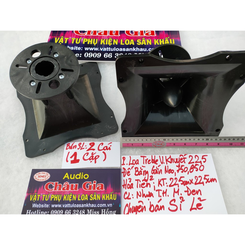 Phễu loa treble 22cm hỏa tiễn gắn treble 750- 2 cái Audio châu Gia