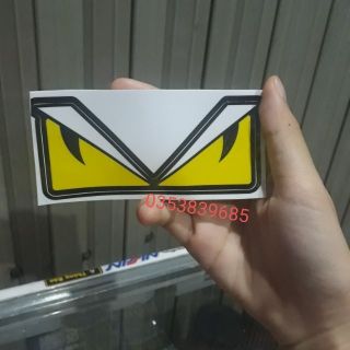 Tem xe máy mắt mèo. Combo 5miếng 30k miếng như hình( kích thước 11X5)