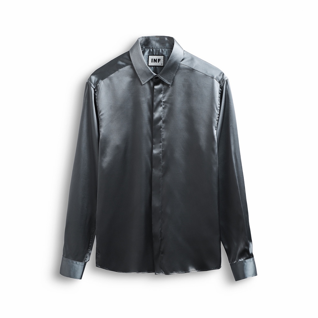 Áo Sơ Mi Nam INF Satin Silk S5 , Chất Vải Cotton Lụa Cao Cấp , SM005622, SOMEHOW | BigBuy360 - bigbuy360.vn