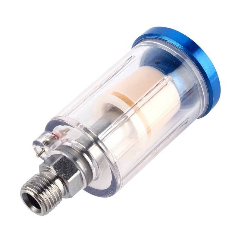 Bộ lọc chia tách dầu và nước 1/4'' bằng nhựa ABS 4*9cm cho súng phun sơn tiện dụng
