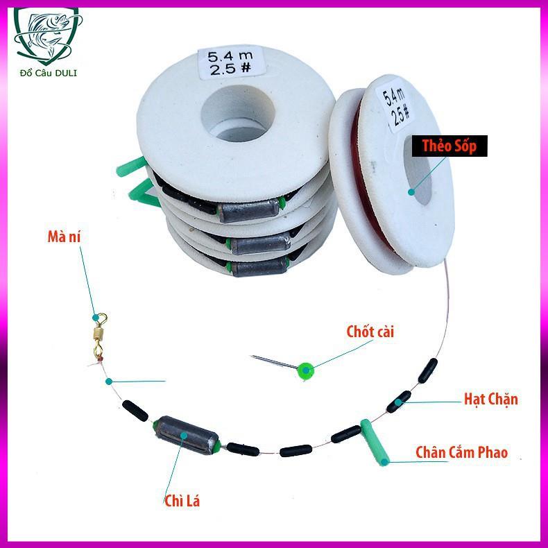 ⭐ Dây trục câu đài buộc sẵn đầy đủ các kích thước, cước câu - Top1VN