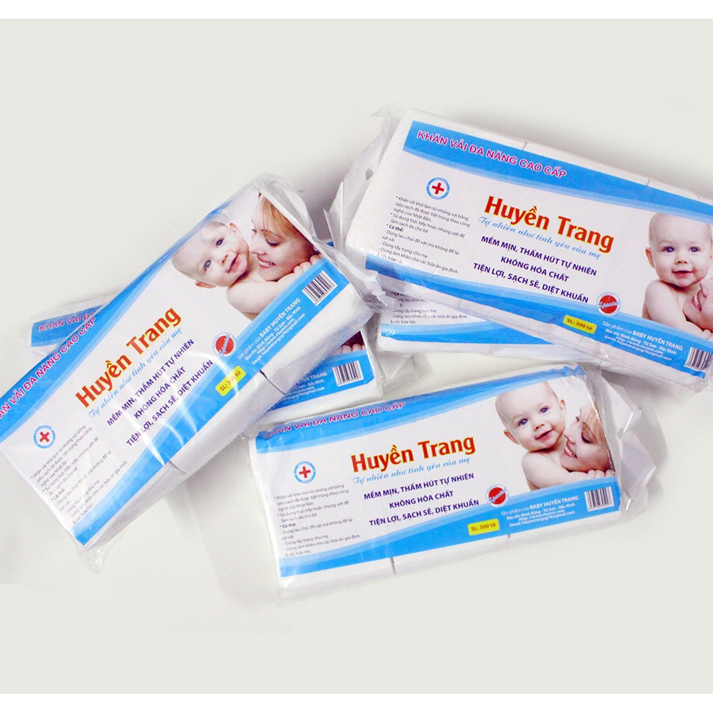 Khăn vải khô đa năng Huyền Trang 300number loại đẹp - [Sỉ tận gốc]