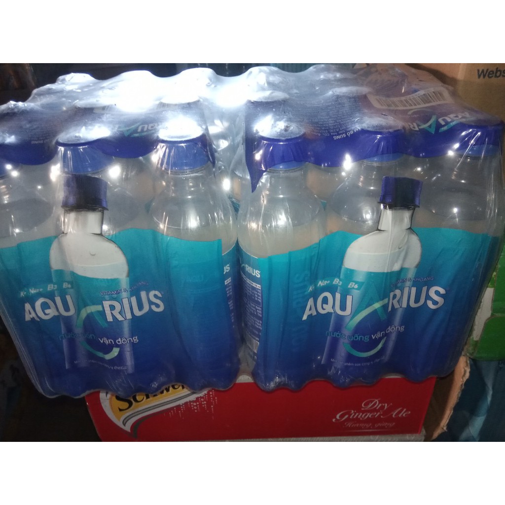 Thùng 24 chai Nước Uống Thể Thao Aquarius 390ml