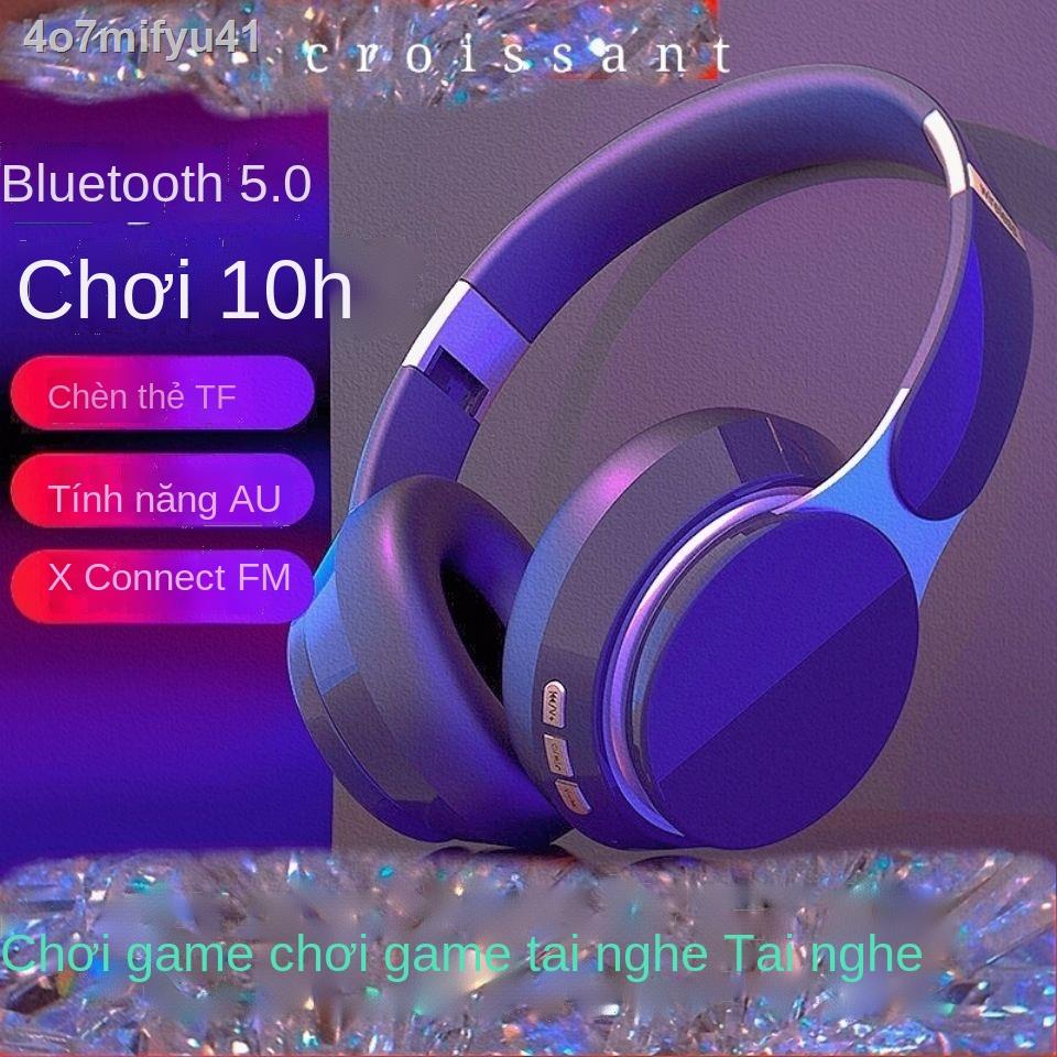 ❁Tai nghe bluetooth gắn đầu chơi game siêu trầm không dây Apple Android Huawei điện thoại di động máy tính phổ