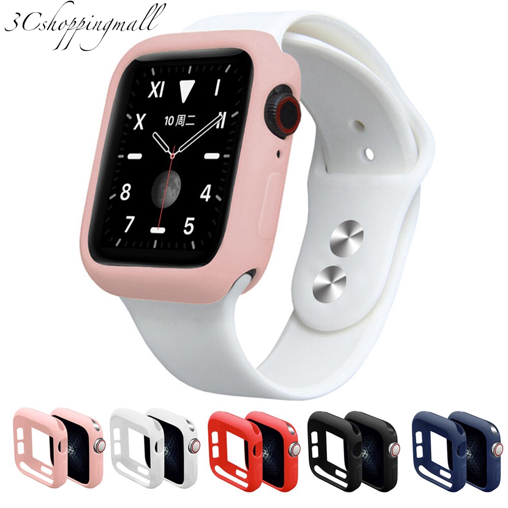 Ốp Bảo Vệ Mặt Đồng Hồ Thông Minh Apple Watch 5 Silicone