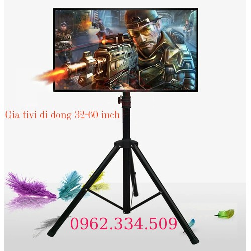 GIÁ TREO TIVI DI ĐỘNG 3 CHÂN 32-60 INCH HÀNG CAO CẤP