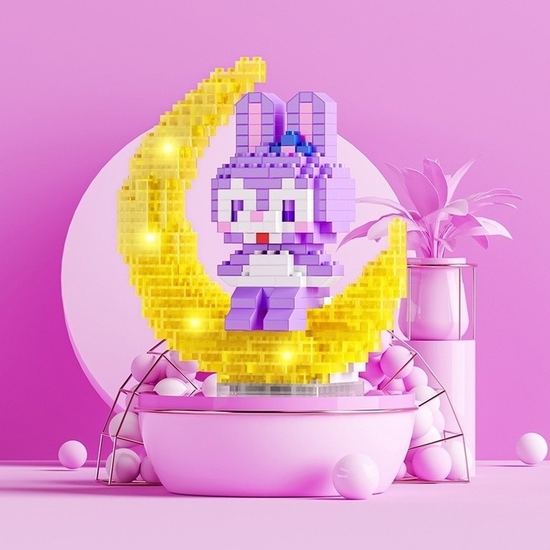 DISNEY Bộ Đồ Chơi Lắp Ráp Hình Chuột Mickey Minnie 3D Bằng Nano Kích Thước Nhỏ Diy Dành Cho Trẻ Em