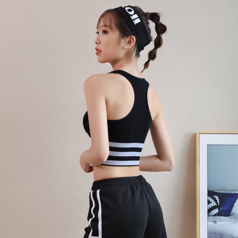 Áo bra tập gym mới viền kẻ thời trang freesize từ 45 - 58kg_BR22