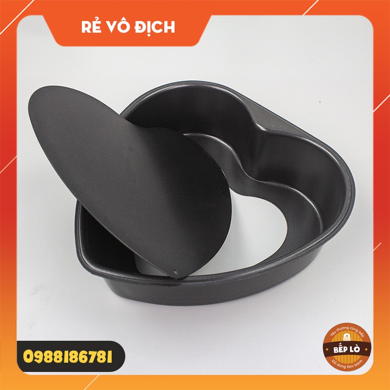 Khuôn trái tim đế rời chống dính 6 inch 8 inch 10 inch HÀNG MỚI VỀ
