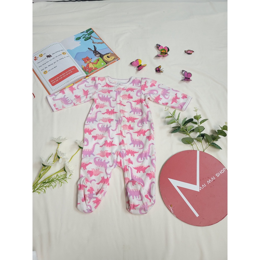 (Chọn màu- 6M) Body nỉ liền thân cho bé trai bé gái, Bộ đồ liền thân, bodysuit,bodysleep