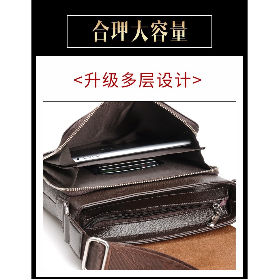 Túi đeo chéo nam, túi đựng ipad hồ sơ tài liệu da bò thật cao cấp   ĐEN - NÂU - BẢO HÀNH DA 12 THÁNG