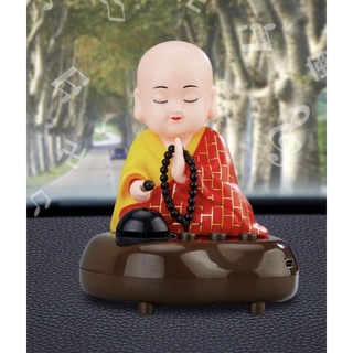 Tượng phật gõ mõ để taplo ô tô, bàn làm việc....