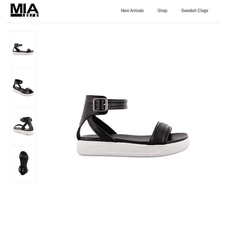 Sandal nữ Mia  Dép quai hậu nữ da Pu đế 3cm cao su xuất dư 0822