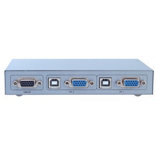 KVM VGA 2 vào 1 DTECH DT8021 (Bộ gộp VGA 2 vào 1 kèm cổng USB điều khiển phím chuột)