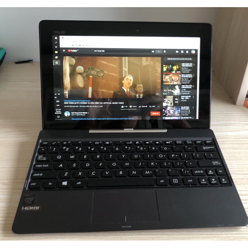 Laptop 2 Trong 1 ASUS Transformer Book T100TA - Màn Hình Cảm Ứng, Bàn Phím Rời, HDMI, Win 8.1 | BigBuy360 - bigbuy360.vn