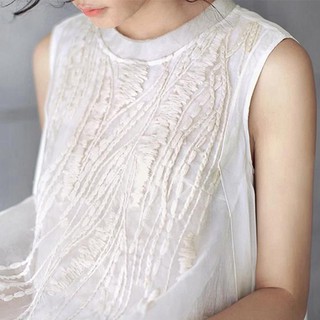 Đầm cưới thêu không tay dáng suông Hevanly Fairy