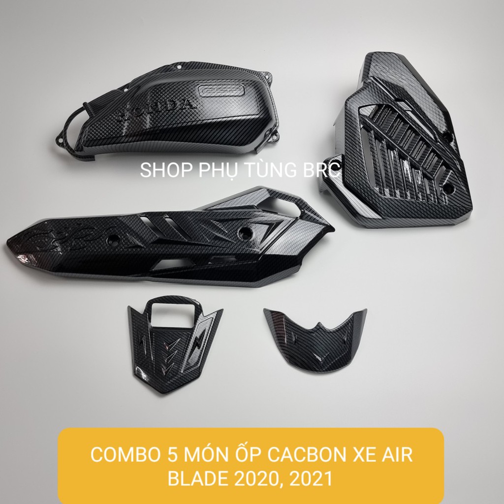 Combo 5 món ốp phủ cacbon xe AIR BLADE 2020, 2021 ( Shop uy tín, Hàng chất lượng, Giá tốt, Mua Ngay)