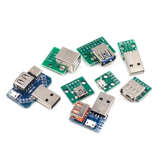 Mô đun đầu chuyển đổi mini Micro USB sang DIP 2.54 Type C USB 2.0 3.0