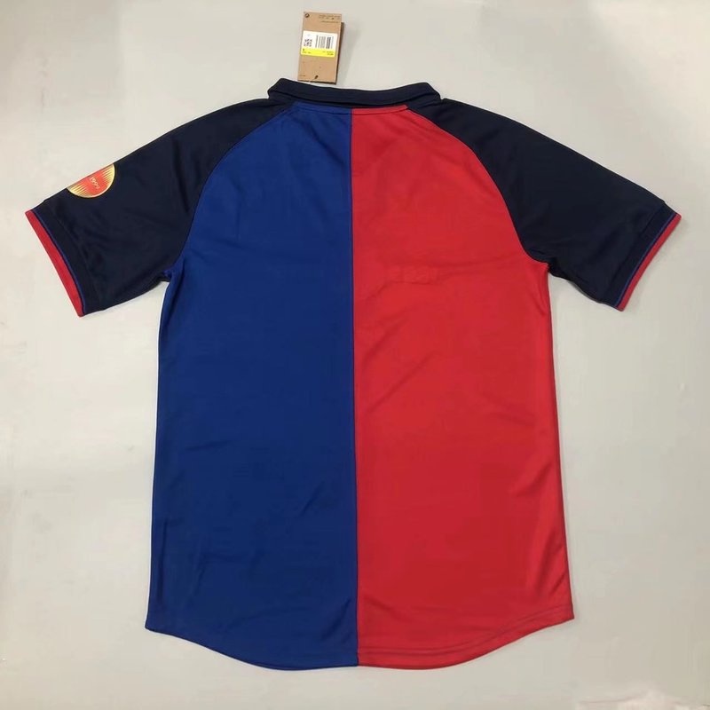 Áo Thun Bóng Đá Ngắn Tay Đội Tuyển Barcelona 1899-1999 Phong Cách retro Chất Vải Khô Thoáng Nhanh