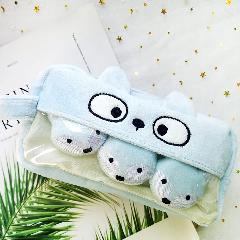 Túi Đựng Bút Hình Thú Nhồi Bông Dễ Thương Sức Chứa Lớn Cho Nữ