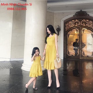 [CÓ VIDEO QUAY THẬT]_SET VÁY ĐÔI MẸ VÀ BÉ LOẠI 1 SIÊU SANG CHẢNH